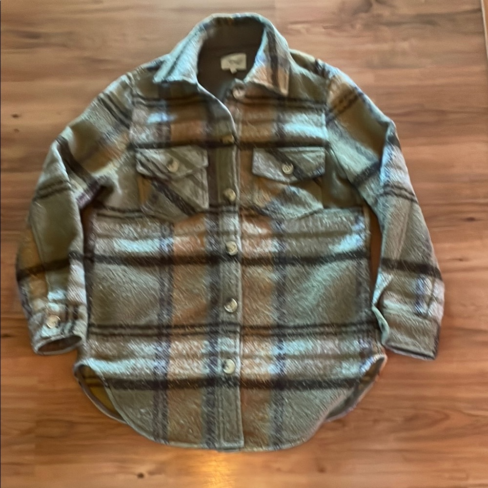 Kismet Plaid Jacket - Brown and Gray